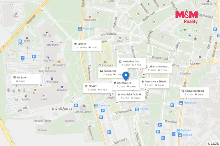 Prodej bytu 1+1, Praha - Letňany, Rýmařovská, 41 m2