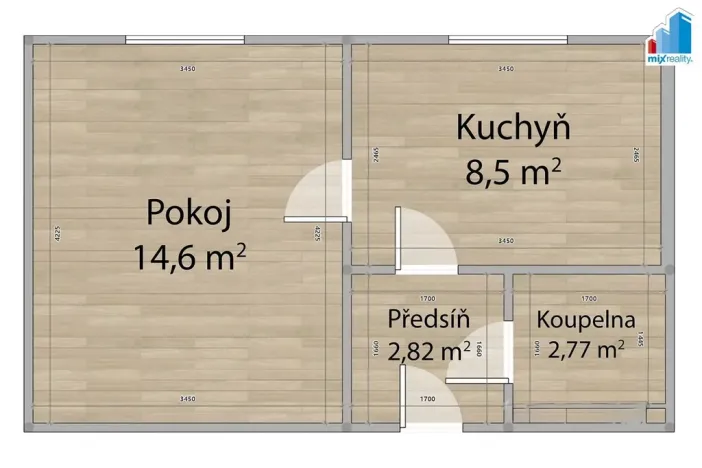 Prodej bytu 1+1, Plzeň, Partyzánská, 29 m2
