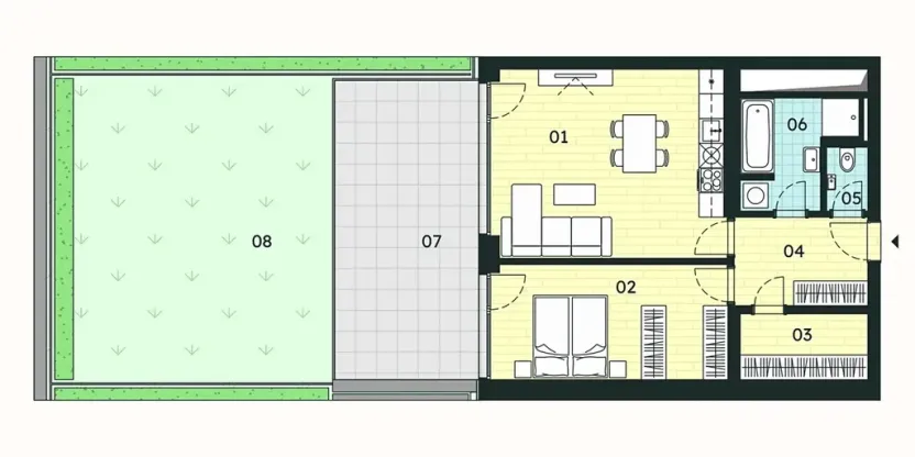 Prodej bytu 2+kk, Znojmo, 62 m2