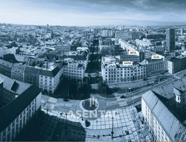 Pronájem kanceláře, Ostrava - Moravská Ostrava, Prokešovo náměstí, 124 m2