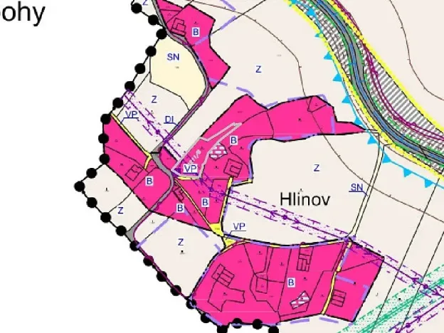 Dražba pozemku pro bydlení, Nové Hrady, 2407 m2