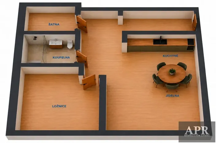 Pronájem bytu 2+kk, Uherský Brod, Kaunicova, 54 m2