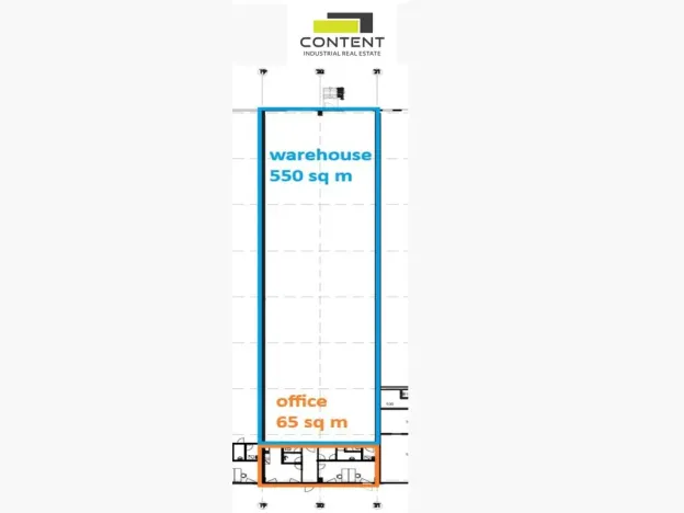 Pronájem skladu, Chrášťany, Za Tratí, 550 m2