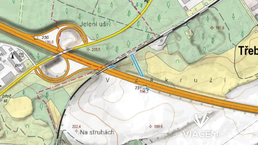 Prodej lesa, Třebestovice, 1231 m2