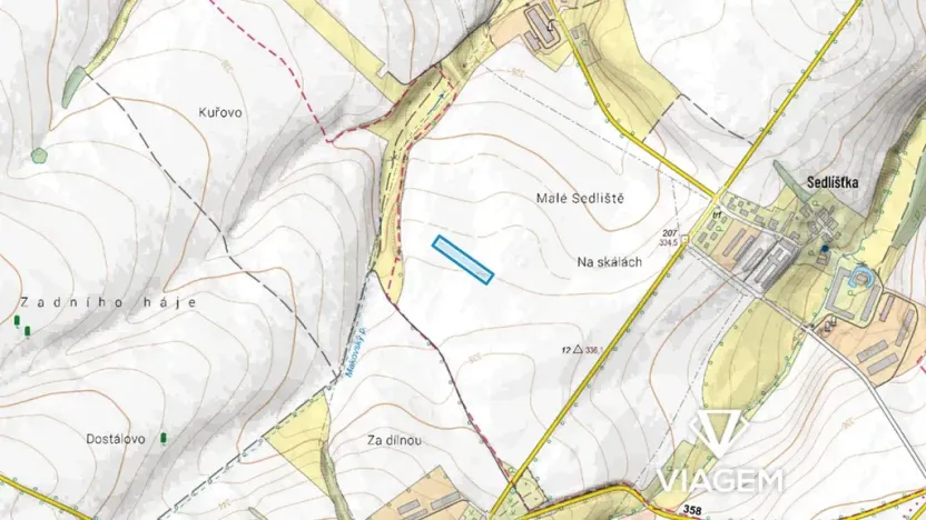 Prodej podílu pole, Nová Sídla, 646 m2
