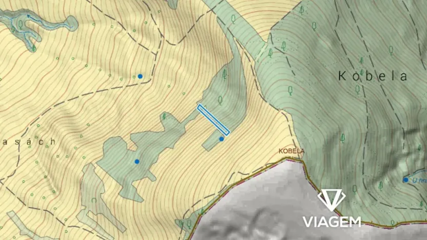 Prodej podílu pole, Hrubá Vrbka, 877 m2