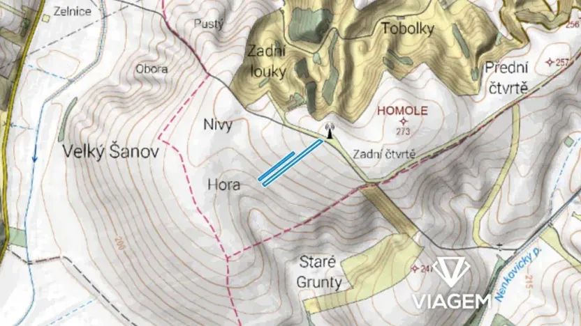 Prodej podílu pole, Želetice, 1038 m2