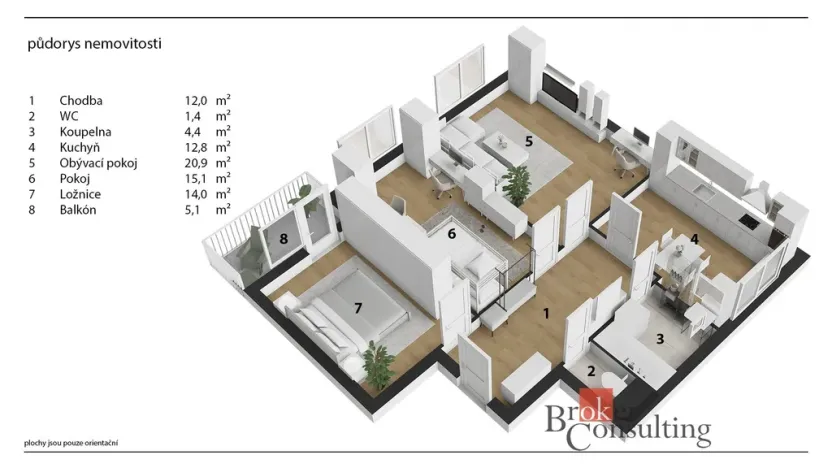 Prodej bytu 3+1, Chrudim - Chrudim IV, Na Větrníku, 76 m2