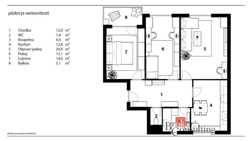 Prodej bytu 3+1, Chrudim - Chrudim IV, Na Větrníku, 76 m2
