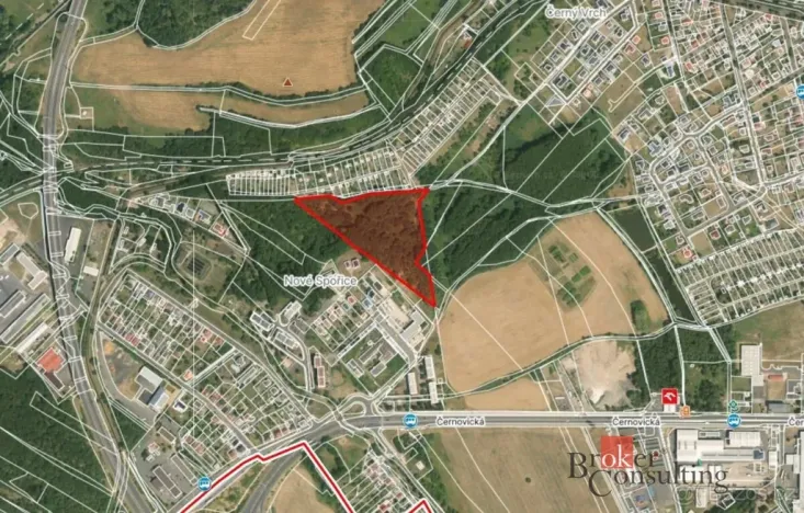 Prodej pozemku, Chomutov, 24584 m2