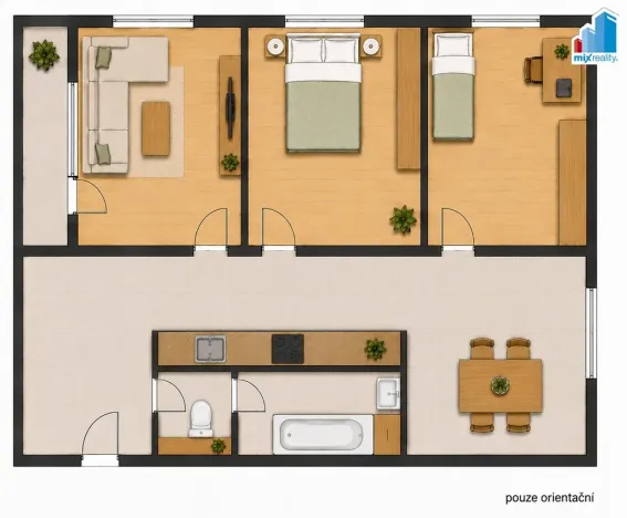 Prodej bytu 3+1, Kaznějov, 65 m2