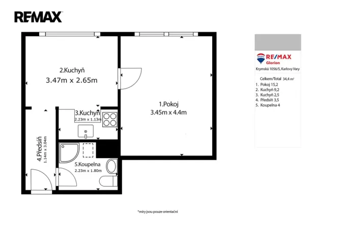 Pronájem bytu 1+1, Ostrov, Kollárova, 36 m2