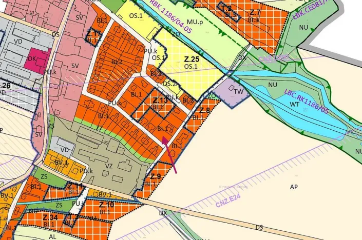 Prodej pozemku, Tachlovice, 1128 m2