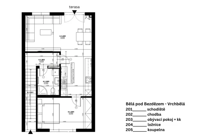 Prodej bytu 2+kk, Bělá pod Bezdězem, Jarní, 125 m2