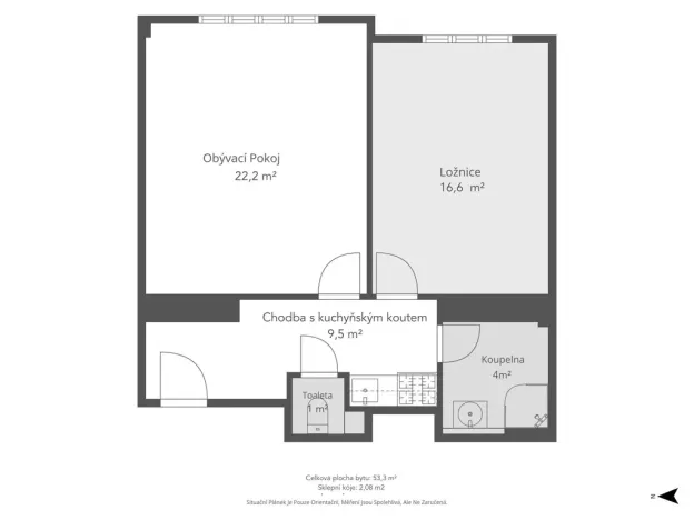 Prodej bytu 2+kk, Praha - Holešovice, Na Maninách, 57 m2