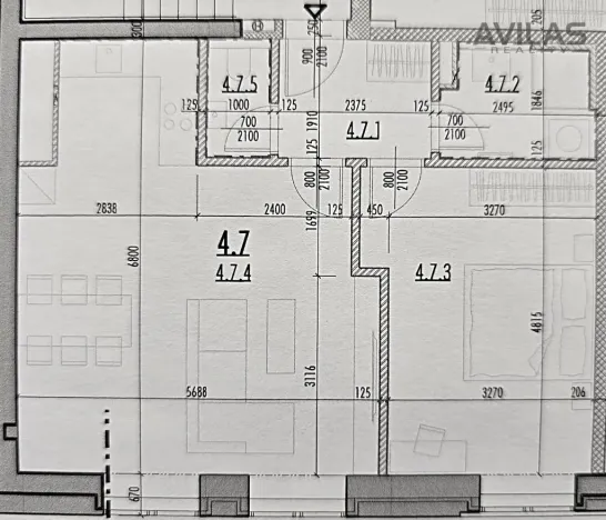 Pronájem bytu 2+kk, Benešov, Tyršova, 59 m2