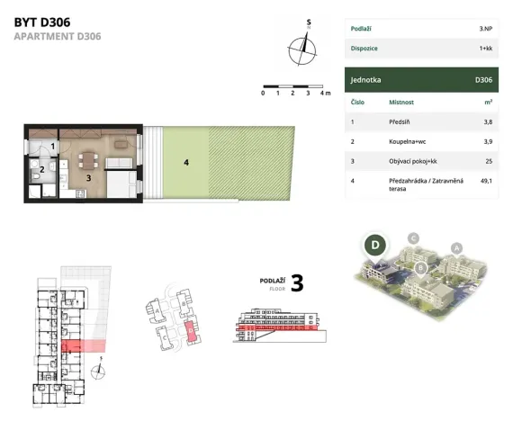 Prodej bytu 1+kk, Praha, 35 m2