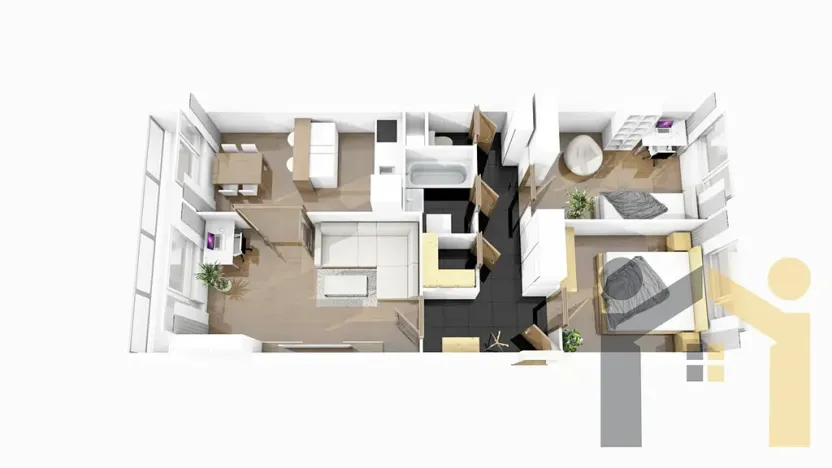 Prodej bytu 3+1, Praha - Braník, Novodvorská, 73 m2