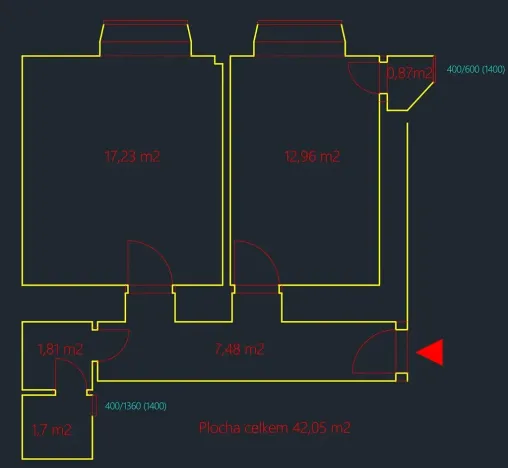 Prodej bytu 2+kk, Praha - Nusle, Nad studánkou, 42 m2