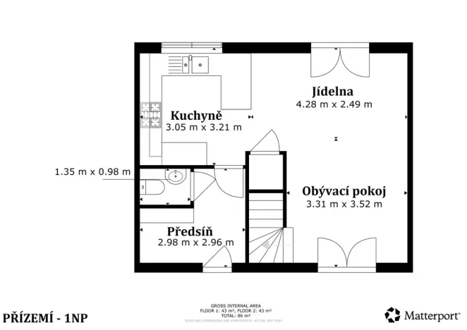 Prodej rodinného domu, Králův Dvůr - Levín, Na Výsluní, 79 m2