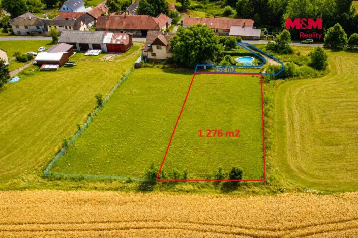 Prodej pozemku pro bydlení, Okrouhlice - Chlístov, 1276 m2