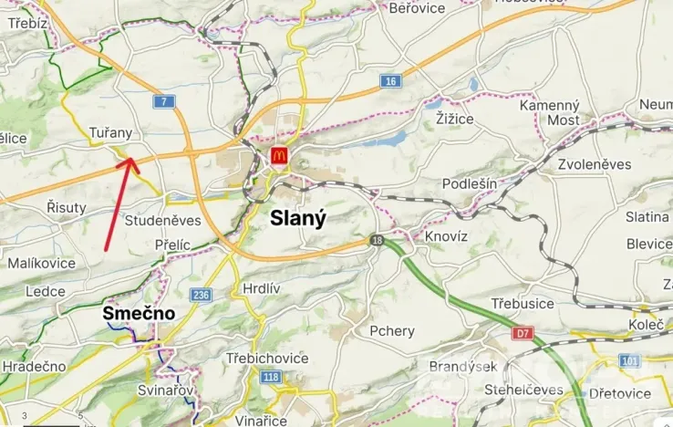Prodej pozemku, Tuřany, 11719 m2