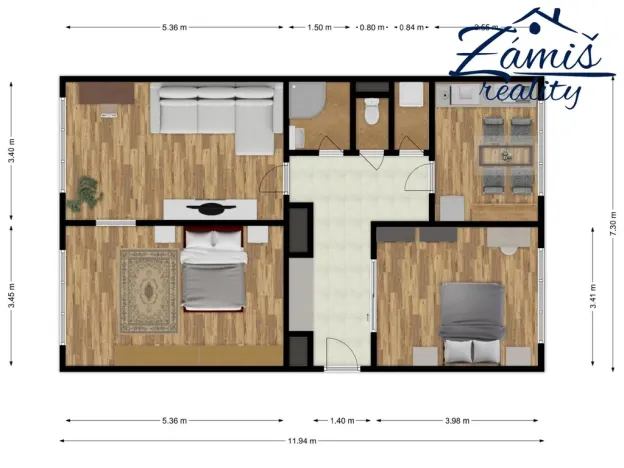 Prodej bytu 3+1, Kladno - Kročehlavy, Vrchlického, 75 m2