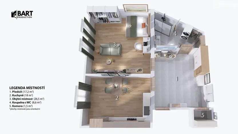 Pronájem rodinného domu, Rosice, Brněnská, 84 m2