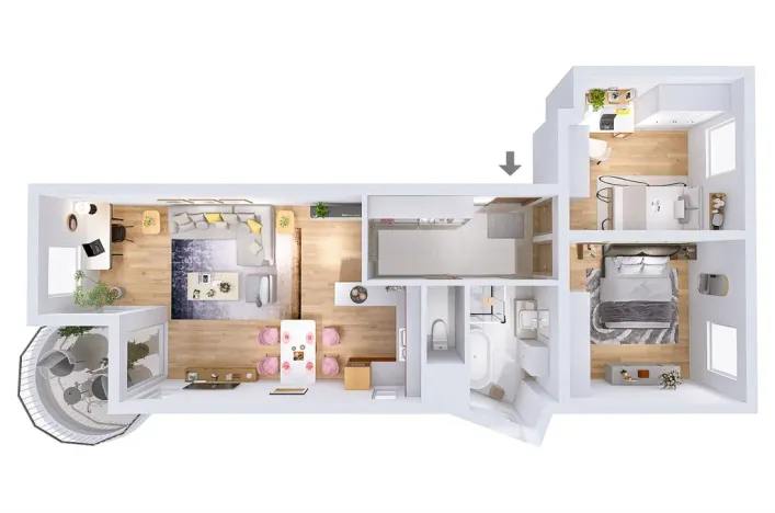 Prodej bytu 2+1, Praha - Újezd, Pastevců, 70 m2