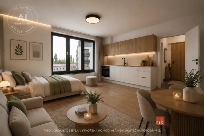 Pronájem bytu 1+kk, Plzeň - Jižní Předměstí, Železná, 38 m2