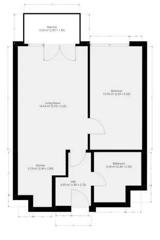 Pronájem bytu 2+kk, Praha - Třebonice, Do zahrádek I, 52 m2