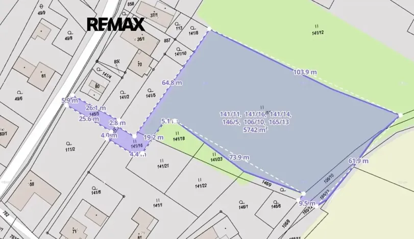 Prodej pozemku pro bydlení, Ostřetín, 5742 m2