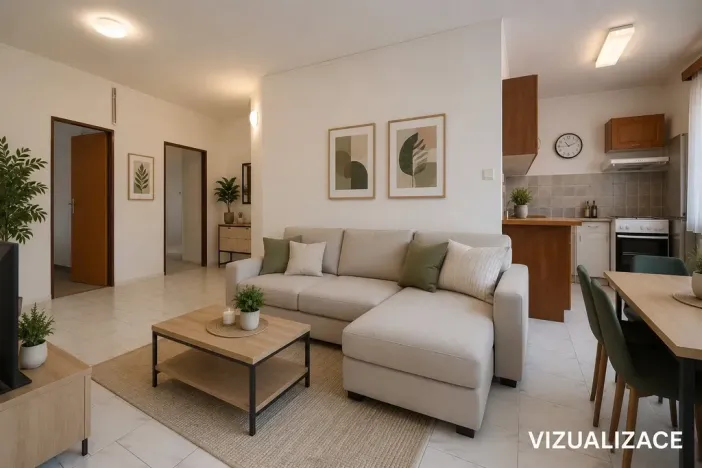Pronájem bytu 2+kk, Sulislav, 47 m2