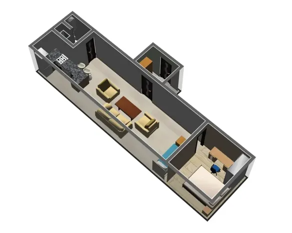Pronájem bytu 2+kk, Brno, Berkova, 45 m2
