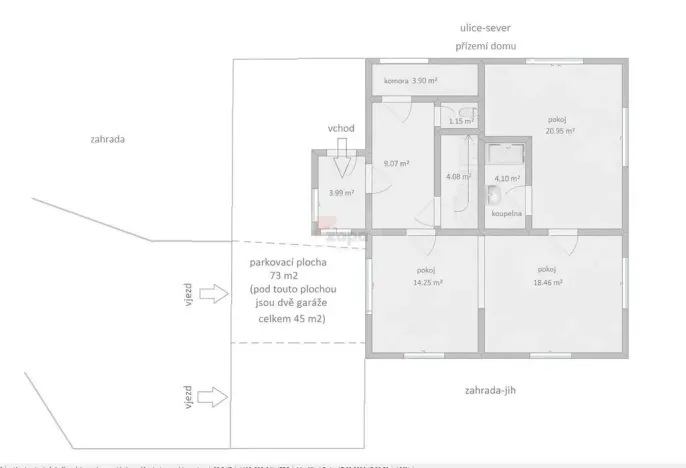 Prodej vícegeneračního domu, Zlatá Olešnice, 400 m2
