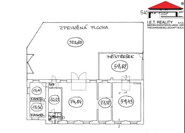 Pronájem skladu, Brno, Kaštanová, 597 m2