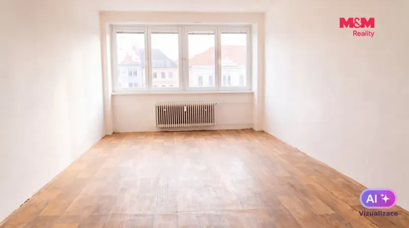 Pronájem bytu 2+1, Louny, Mírové náměstí, 58 m2