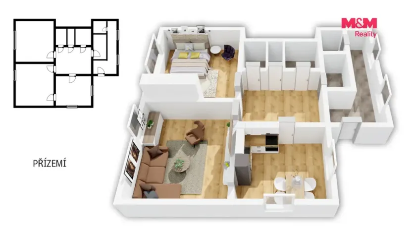 Prodej rodinného domu, Slavičín - Hrádek na Vlárské dráze, Hrádecká, 105 m2