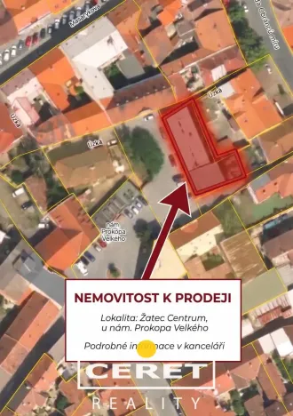 Prodej komerční nemovitosti, Žatec, nám. Prokopa Malého, 650 m2