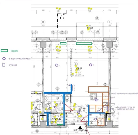 Prodej bytu 2+kk, Praha - Holešovice, Tusarova, 43 m2
