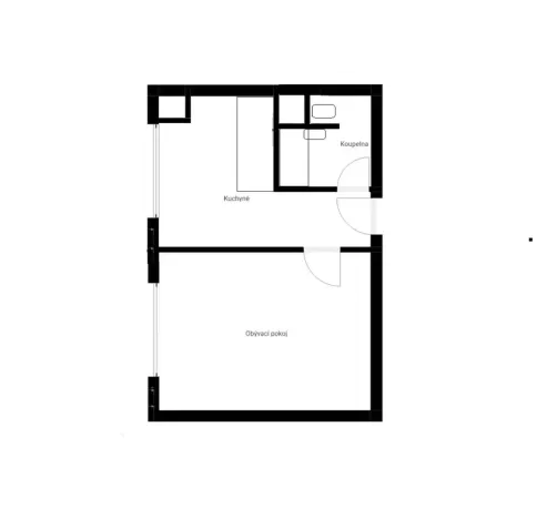 Prodej bytu 1+1, Otrokovice - Kvítkovice, Polní, 32 m2