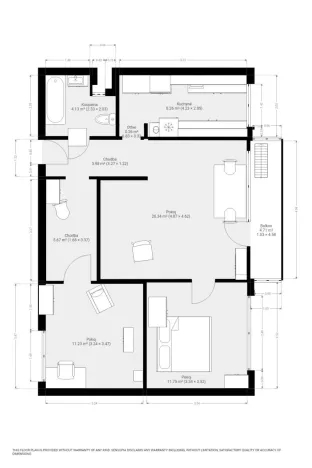 Pronájem bytu 3+1, Brno, Molákova, 73 m2