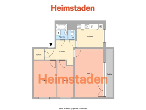 Pronájem bytu 3+1, Albrechtice, Hornická, 68 m2