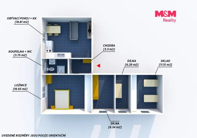 Prodej rodinného domu, Mořina - Trněný Újezd, 44 m2