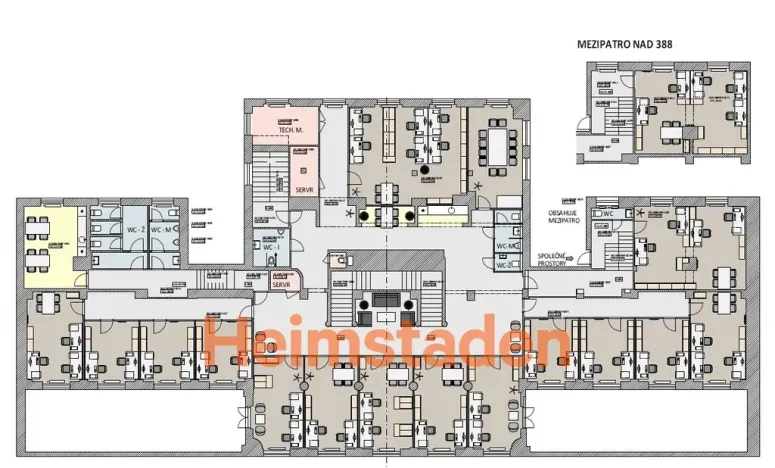 Pronájem kanceláře, Havířov - Město, Hlavní třída, 813 m2