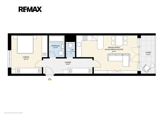 Prodej bytu 2+kk, Praha - Strašnice, Názovská, 60 m2