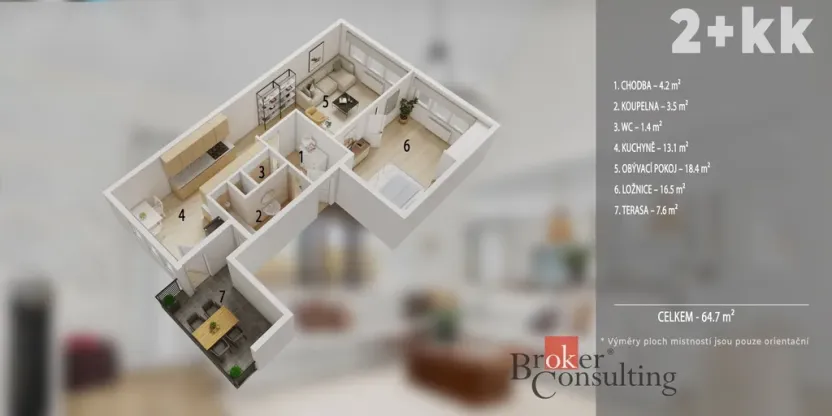 Prodej bytu 2+kk, Dobronín, Šeříková, 64 m2
