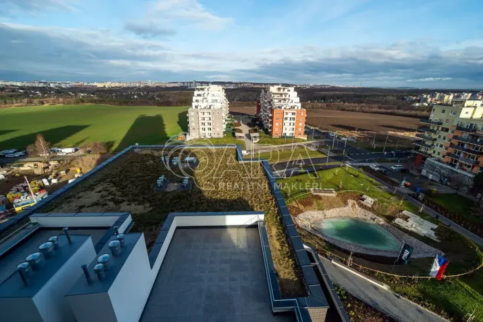 Pronájem bytu 1+kk, Praha - Hlubočepy, náměstí Olgy Scheinpflugové, 43 m2
