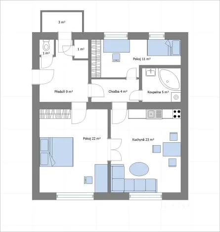 Pronájem bytu 3+kk, Brno - Černá Pole, Zemědělská, 79 m2