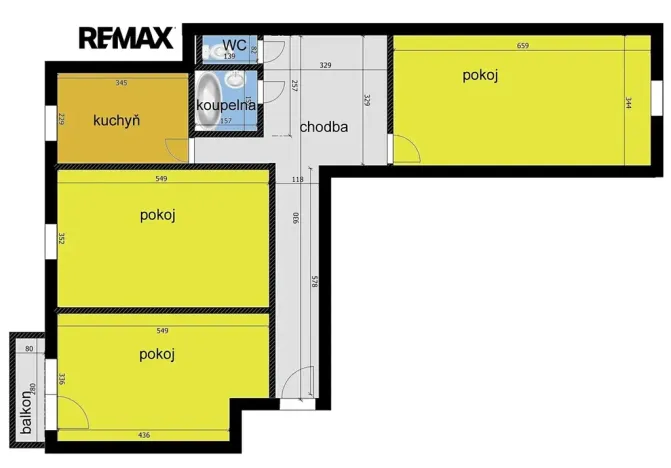 Prodej bytu 3+1, Poděbrady, Kunštátská, 93 m2